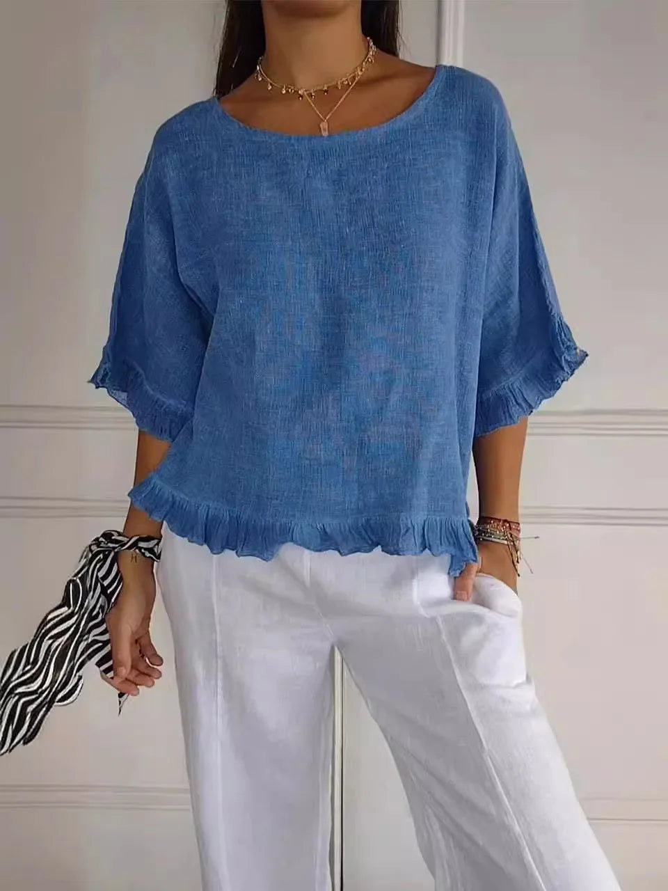 Cotton Linen Blouse – Breathable, Chic & Effortlessly Stylish