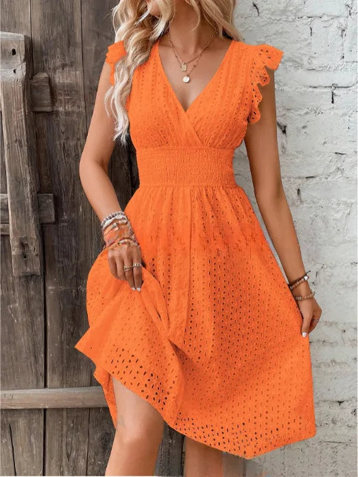 🌴 Chic Summer Lace Dress – Light, Breezy & Beautifully Feminine