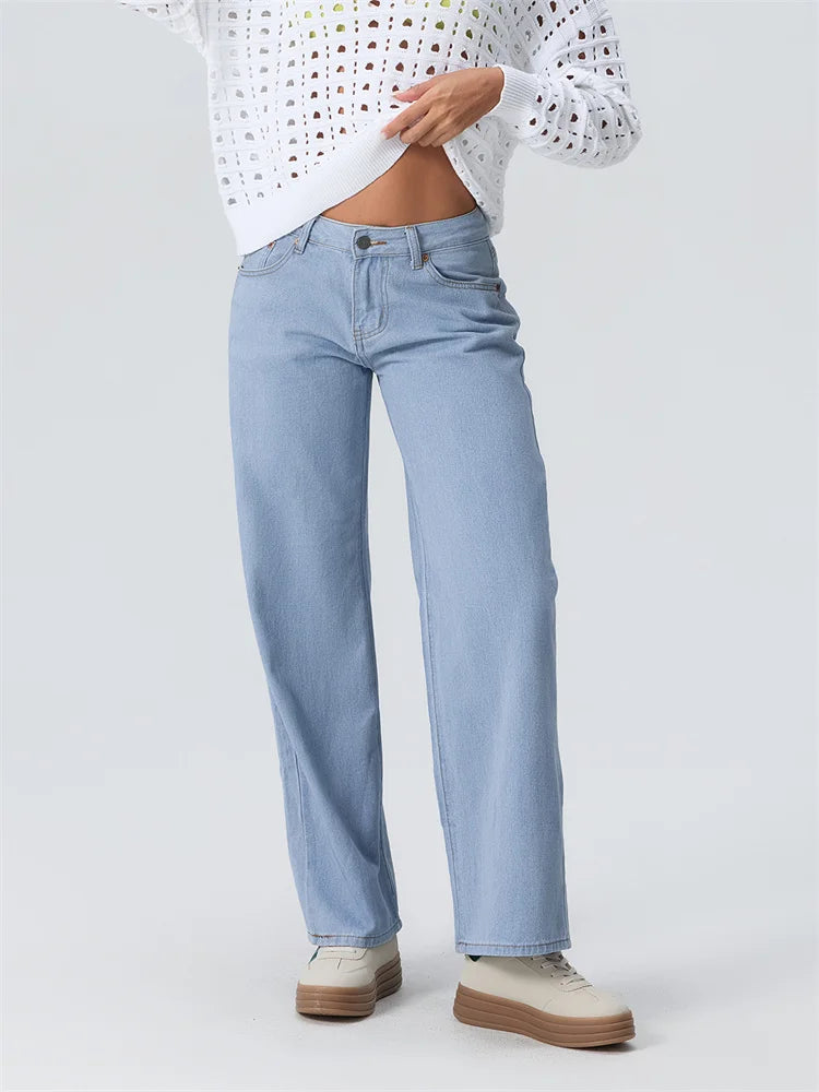 Urban Chic Baggy Jeans – Loose Fit, Hip Hop Denim Style