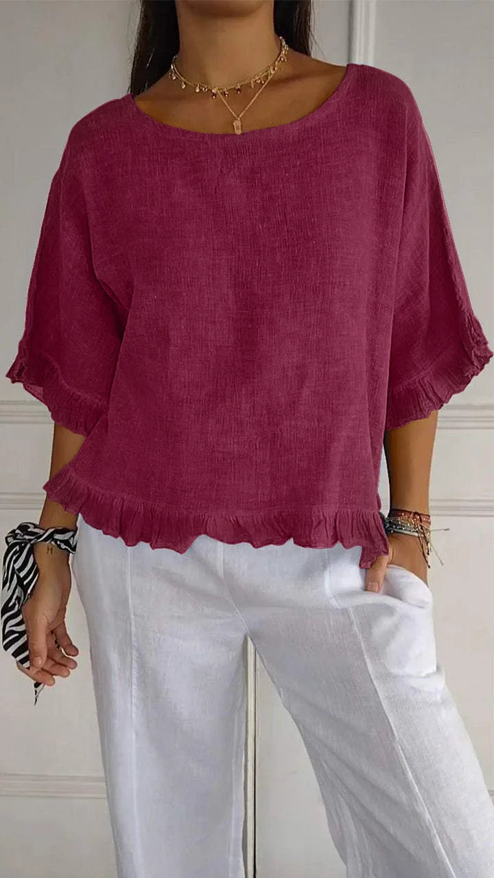 Cotton Linen Blouse – Breathable, Chic & Effortlessly Stylish