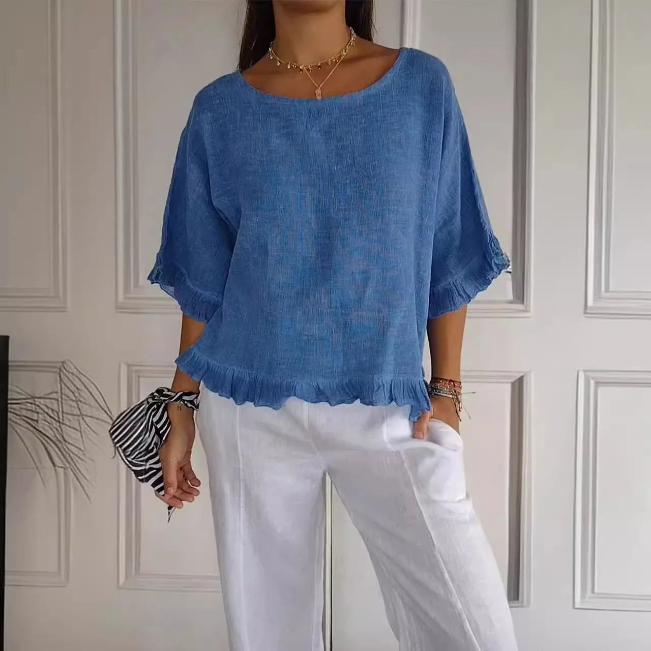 Cotton Linen Blouse – Breathable, Chic & Effortlessly Stylish