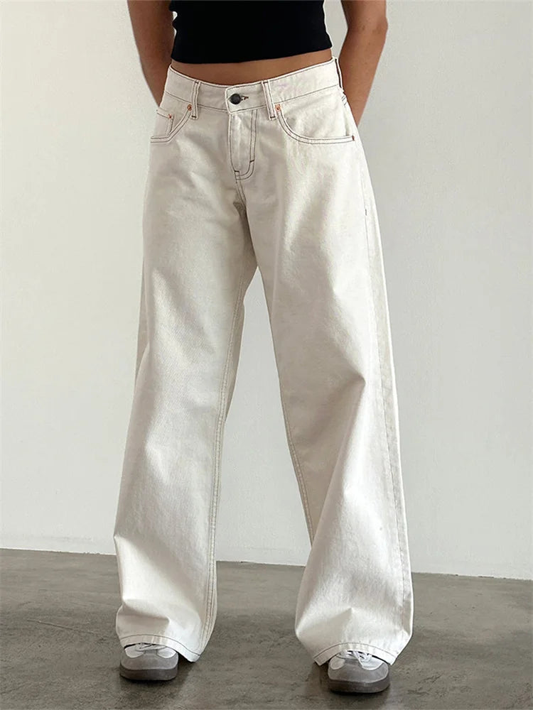 Urban Chic Baggy Jeans – Loose Fit, Hip Hop Denim Style