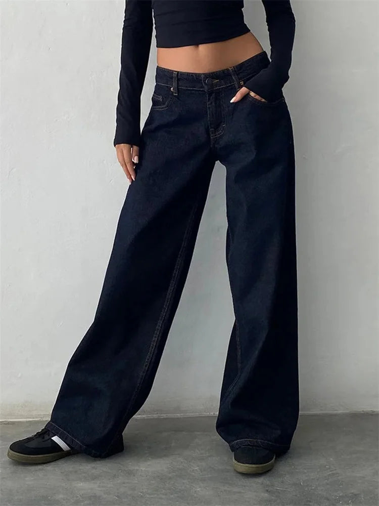 Urban Chic Baggy Jeans – Loose Fit, Hip Hop Denim Style