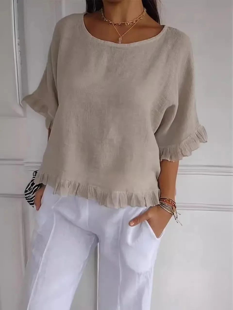 Cotton Linen Blouse – Breathable, Chic & Effortlessly Stylish