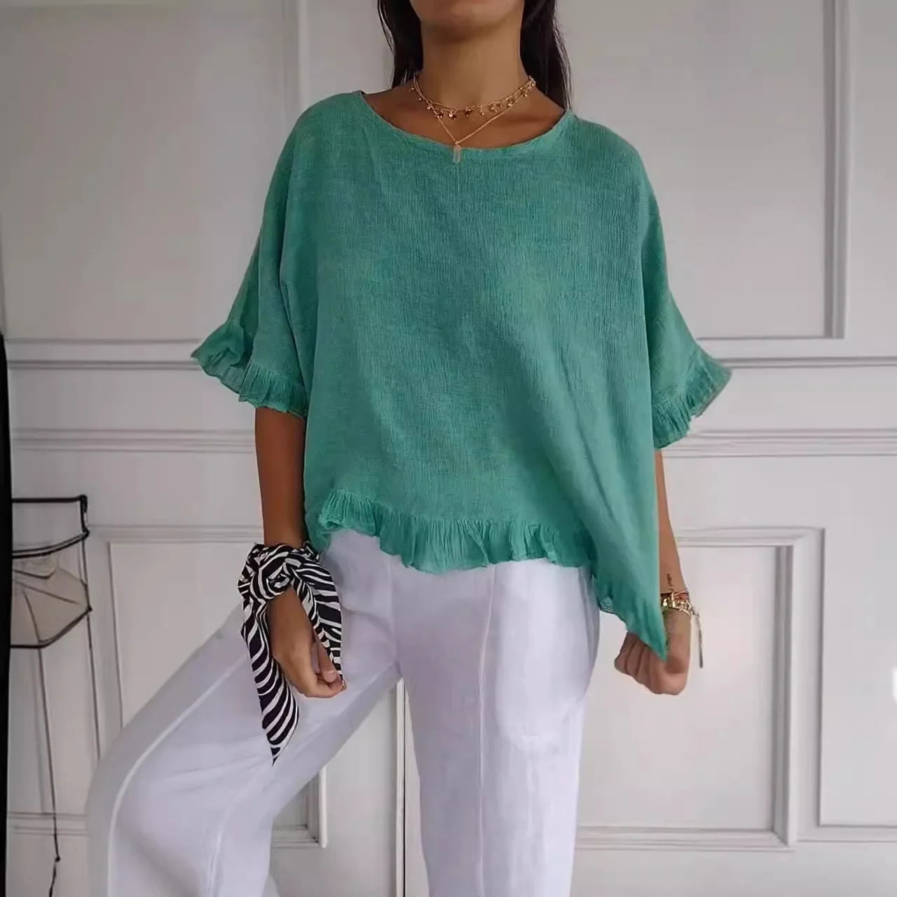 Cotton Linen Blouse – Breathable, Chic & Effortlessly Stylish
