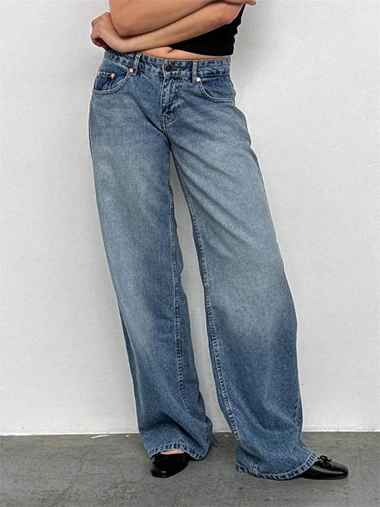 Urban Chic Baggy Jeans – Loose Fit, Hip Hop Denim Style