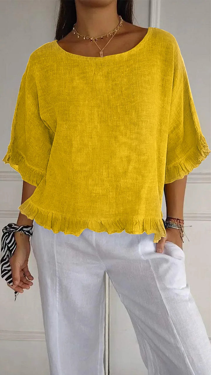 Cotton Linen Blouse – Breathable, Chic & Effortlessly Stylish