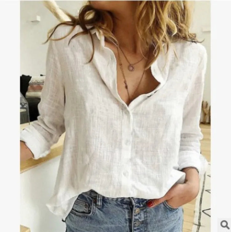 Soft & Stylish Print Shirt – Long Sleeve Cotton Top for All-Day Comfort