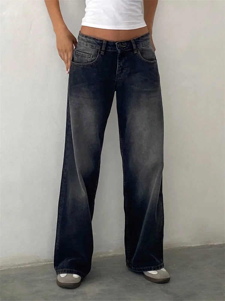 Urban Chic Baggy Jeans – Loose Fit, Hip Hop Denim Style