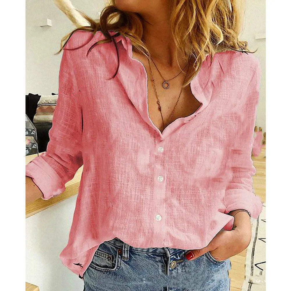 Soft & Stylish Print Shirt – Long Sleeve Cotton Top for All-Day Comfort